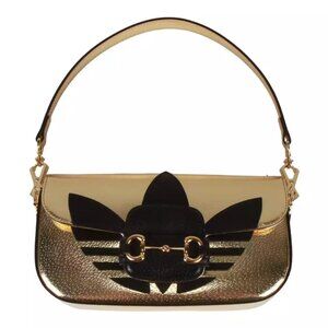 Gucci - Adidas X Small Horsebit Shoulder Bag In Gold - Shoulder bag